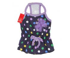 puppia Pala de TS842 perro de manga larga vestido Fiesta, M, Azul