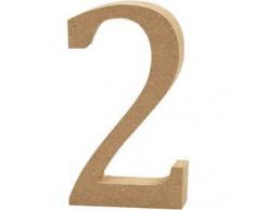 Creativ Company Escultura Decorativa con Forma de Letra A, en Tablero de Densidad Media, marrÃ³n, Madera, marrÃ³n, 8 x 2 x 13 cm