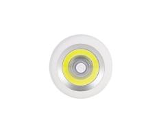 Xanlite ECP150CW Xanlite-ECP150CW-- Lámpara de armario LED, 200 lúmenes, modo de fijación mediante enganche magnético y gancho (incluidos), tornillos (no incluidos), color blanco frÃo