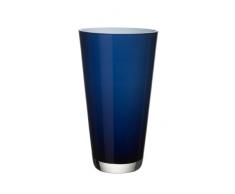 Villeroy & Boch Verso Florero Pequeño Midnight Sky, 25 cm, Vidrio, Azul