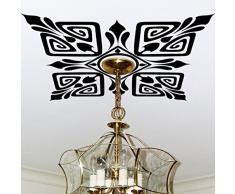 Ambiance-Live Adhesivo Decorativo para Pared Techo Moderno en CuadradoÂ âÂ 55Â x 55Â cm. Negro