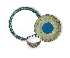 Images dOrient - Vajilla 18 piezas de porcelana para 6 personas Andalusia