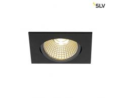 SLV New Tria rectangular, LED Indoor techo, Negro, 1800 - 3000 K, 7,2 W Lámpara, aluminio, 7.3 W