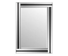 MirrorOutlet PequeÃ±o Espejo ornamentado Vintage Negro