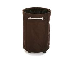Versa Cesto Ropa Redondo Marron Rued, Multicolor, No Aplica