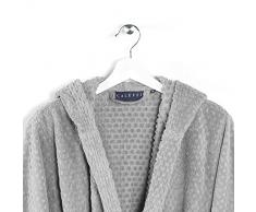 Caleffi Sirena Albornoz con Capucha, AlgodÃ³n, Gris, XL