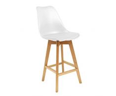 SILLA- TABURETE BAR BLANCA