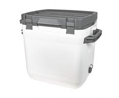 Stanley Adventure Outdoor Cooler 28.3L / 30QT Polar White â Capacidad para botellas de 2L - Hasta 40 latas - Doble Pared de espuma aislante - Sin BPA - Nevera de Viaje resistente