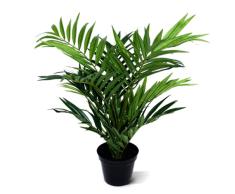 BloomPost Palmera Artificial Parlour, 50 cm, Apta para Mascotas y niños, fácil de cuidar, Palmera Artificial para decoración del hogar y la Oficina