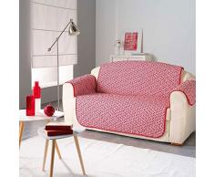 Douceur dIntérieur Protector de sofá Acolchado Microfibra Kiria Rojo 223 x 179 cm