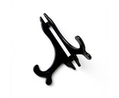 Bulk Hardware Plato de plÃ¡stico con funciÃ³n Atril para - 150 250 mm Plato, Negro (1 Unidades)