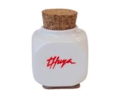 THUYA Vaso DE Porcelana Blanco, Negro, Estandar