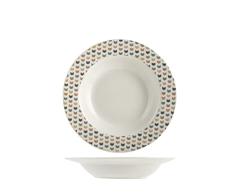 H&H 9835902 Luxor - Plato hondo decorativo de porcelana (21 cm), diseño de porcelana
