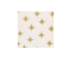 Caspari Starry Paper Cocktail Napkins in Ivory, 20 per Package Servilletas de Papel Unidades, Color Marfil
