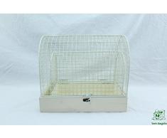 DRW Juego de 2 jaulas - maceteros de decoraciÃ³n de Madera y Metal 28x19x24,5 cm