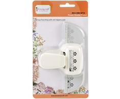 DRESS MY CRAFT/CRAFTERS 3PL PUNCH FLOR DE PAPEL, Perforadora de borde de flores, talla Ãºnica