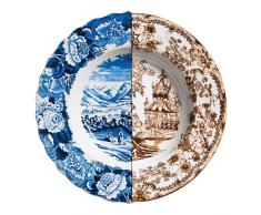 SELETTI Plato Hondo de Porcelana Â«Hybrid-SofroniaÂ» de 25,4 cm de diÃ¡metro x 4,2 de Alto