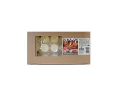 Risthò 5709 Tealight - Cera de plástico, Color Blanco, Talla única