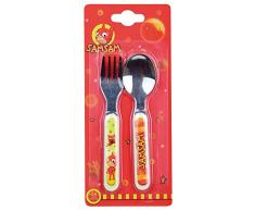 Fun House 5827 SAMSAM 005827 - Juego de cubiertos (cuchara y tenedor)