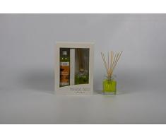 Ambientador de Hogar Mikado - Incluye Fragancia 100 ml, 12 Palitos Rattan y 200 ml de Recarga de Perfume - Aroma Duradero a Canela Manzana - Ideal para Perfumar y Decorar tu Casa