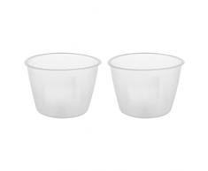 2 tazas de medición de arroz antiadherentes tazas de mezcla graduadas claras para olla de arroz