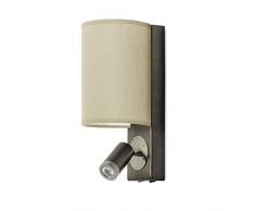 Leds-c4 buc - Aplique buc led 6,9/2,2w bronce/patine