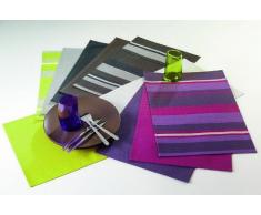 Decor Line - 1710133, Mantel Individual, 32 X 47 Cm, Silky, PVC, Violeta