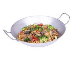 chg SET 349-66 Wok de hierro protegido con base plana Made in Germany