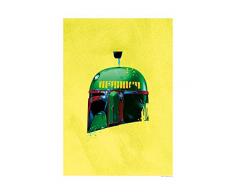 Komar Wandbild Von Star Wars Classic Helmets Boba Fett | Kinderzimmer, Jugendzimmer, Dekoration, Kunstdruck | ohne Rahmen | WB092-30x40 fotomural, carbÃ³n