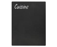 KalaMitica Pizarra Magnética Cuisine de Acero, 74X57X0,12 cm, Antracita