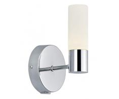 Trio Lighting Aplique decorativo moderno Dylan, LED integrado 80% ahorro de energÃa 4.3 W, Cromado
