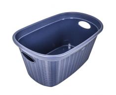 Stefanplast Elegance Cesta sin Asas, Azul, 58Â x 38Â x 28Â cm