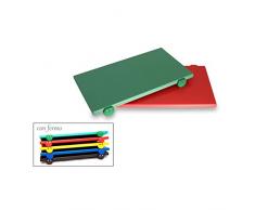 Euroceppi S.R.L 156256 Tabla de cortar poliet.C/tope 50 x 30 x 2 GLO, Mix