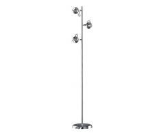 Reality Lámpara de Pie Decorativo Moderno Bastia, incluida, Apto para Bombillas LED retrofit, Níquel mate