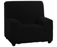 Martina Home Tunez - Funda elástica para sofá, Negro, 1 Plaza (70-110 cm)
