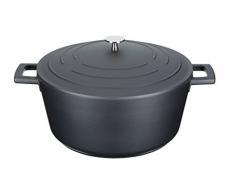Kitchencraft Masterclass aluminio fundido InducciÃ³n Antiadherente cacerola, 5Â L (1Â L), color negro