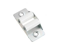 WOLFPACK LINEA PROFESIONAL 5250180 Pasacintas Persiana Zincado Rodillo Nylon Cinta 22 mm, Metal, Gris, Unico