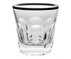 Cristal de Sèvres Chenonceaux Platine Set de Vasos Whisky, Cristal, 10x10x10 cm 2 Unidades