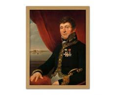 Daiwaille Jan Blanken Jansz Water Works Portrait Artwork Framed Wall Art Print 18X24 Inch Agua Trabajo Retrato pared