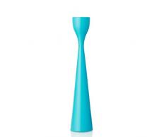 Freemover Rolf S - Candelabro (Madera, 28 cm), Color Azul