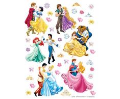 AG DiseÃ±o DKS 1081Â Princesas Disney, Pared Pegatinas, Papel, Colorful, 30Â x 30Â cm