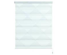 Gardinia Easyfix Doble Estor, triÃ¡ngulo, Blanco/Gris, 75Â x 150, poliÃ©ster, Blanco/Gris, 150Â x 75Â x 0,1Â cm