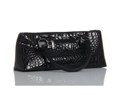 Ludi-Vin 5060388471231Â âÂ Bolsa isotÃ©rmica Alta Costura Croco Botella y sacacorchos Tejido Negro 36,5Â x 9,5Â x 15,5Â cm Set de 2