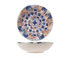 H&H 3238302 Plato hondo Felicity, Stoneware Decorado, 22 cm