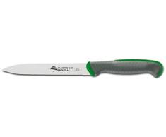 Sanelli Ambrogio Linea Tecna Color Multiuso, cuchillo profesional con múltiples usos. Mango higiénico y antideslizante, acero inoxidable.
