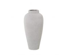 Jarron de sobremesa de Ceramica en Tono Claro 17x35cm
