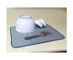 KOOK TIME PRODUCTS Kook Time 135619 - Tapete Suberabsorbente, Algodón, 41 x 46 cm, Gris