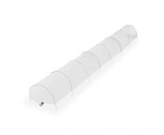 Relaxdays Aluminio plÃ¡stico de 5 m de Longitud, PVC para Invernadero, 8 Arcos de tÃºnel, para Cultivo de Plantas, 80% 20% Acero