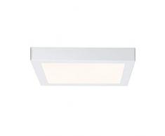 Paulmann 706.46 Plafón Lunar LED integrado, cuadrado blanco Integriert, 17 W, White, 30 X 3.8 X 30 Cm