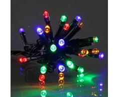 E = m6 5eex333mc guirnalda con 100 bombillas LED, plástico/PVC, multicolor